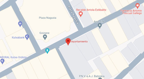 ubicación Registro Civil Juzgado de Paz Ordizia Gipuzkoa